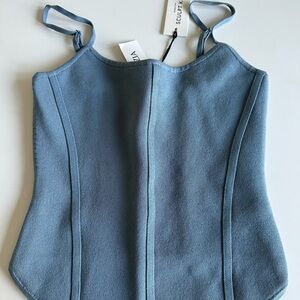 Blue babaton sculpted blue  Top small new with tags